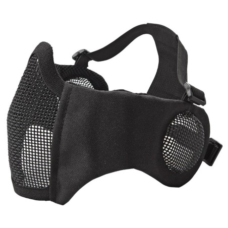 ASG - Masque En Maille Métallique Avec Coussinets De Joues Et Protection Auditive - Noir