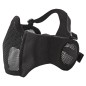 ASG - Masque En Maille Métallique Avec Coussinets De Joues Et Protection Auditive - Noir ASG - Masque En Maille Métallique Avec Coussinets De Joues Et Protection Auditive - Noir
