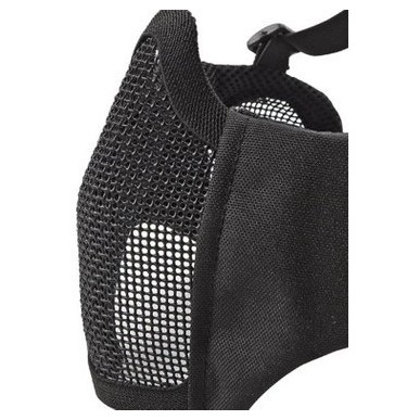 ASG - Masque En Maille Métallique Avec Coussinets De Joues Et Protection Auditive - Noir