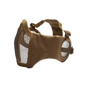 ASG - Masque En Maille Métallique Avec Coussinets De Joues Et Protection Auditive - Tan