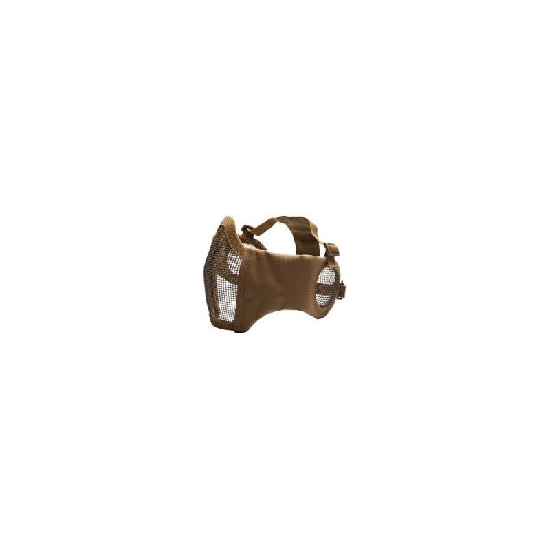 ASG - Masque En Maille Métallique Avec Coussinets De Joues Et Protection Auditive - Tan ASG - Masque En Maille Métallique Avec Coussinets De Joues Et Protection Auditive - Tan