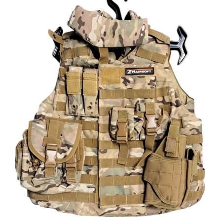 occasion de la boutique - Gilet complet avec cache coup et poche - MultiCam