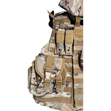 occasion de la boutique - Gilet complet avec cache coup et poche - MultiCam