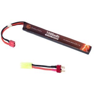 Evolution International - batterie Li-Po 7.4V 1500mAh 20C - 40C - T-dean - 1 bâton