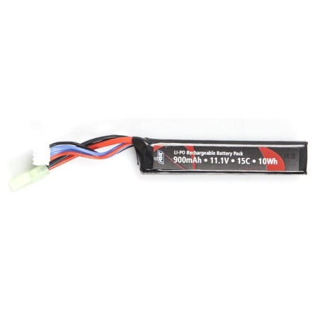 ASG - Batterie LiPo 11.1V 900mAh 15C - Tamiya - Nouvelle version plus court
