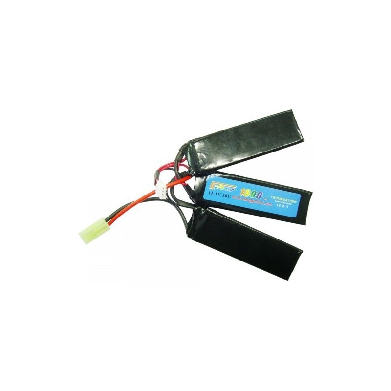 E-TANG POWER - Batterie Lithium-ion  11,1V 1800MAH 30C - Tamiya - 3 bâton