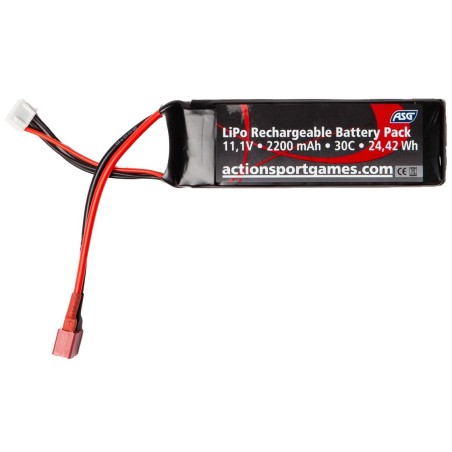 ASG - Batterie LiPo 11.1V 2200mAh 30C - T-Dean - 1 bâton