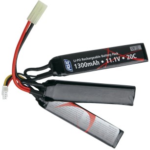 ASG - Batterie LiPo 11.1V 1300mAh 30C - Tamiya - 3 bâton