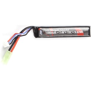 ASG - Batterie LiPo  7.4V 1300mAh 15C - Tamiya - 1 bâton