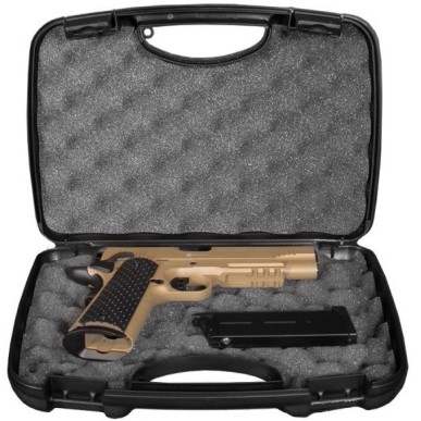Evolution International - Pistolet GBB E911 Defender avec mallette de transport - Tan