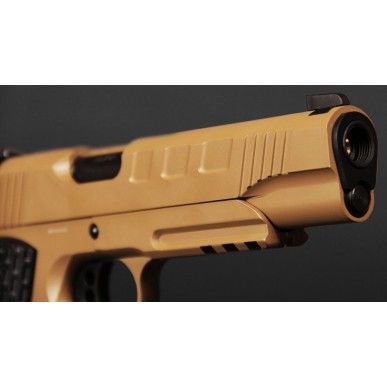 Evolution International - Pistolet GBB E911 Defender avec mallette de transport - Tan