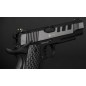Evolution International - Pistolet GBB E911 Defender Steel avec mallette de transport - Noir et Argent