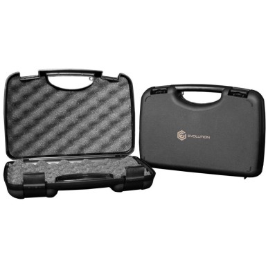 Evolution International - Pistolet GBB E911 Defender Steel avec mallette de transport - Noir et Argent