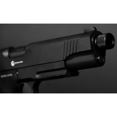 Evolution International - Pistolet GBB E911 Defender avec mallette de transport - Noir