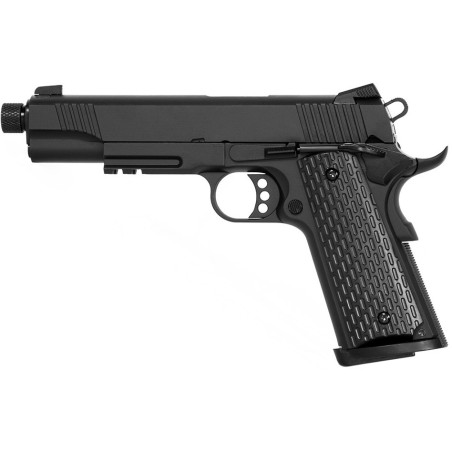 Evolution International - Pistolet GBB E911 Defender avec mallette de transport - Noir