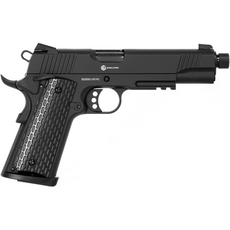 Evolution International - Pistolet GBB E911 Defender avec mallette de transport - Noir