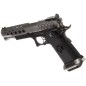 AW CUSTOM - Pistolet GBB Hi-Capa HX2501 en Métal - Noir et argent