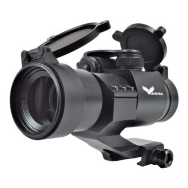 JS-TACTICAL - Viseur Point Rouge Lentille 32mm avec Rehausse - Noir