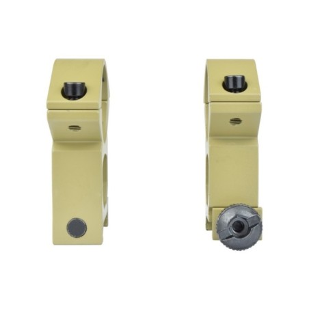 Js Tactical - Anneaux de montage haut 30mm pour rails Picatinny - Tan