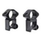 Js Tactical - Anneaux de montage haut 30mm pour rails Picatinny - Noir