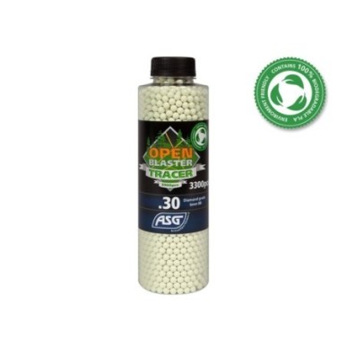 ASG - Billes Biodégradable Traçante Verte Open Blaster 0.30g X 3300 bbs