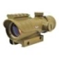 JS-TACTICAL - Viseur Point Rouge avec Lentille de 30mm Type ACOG - Tan