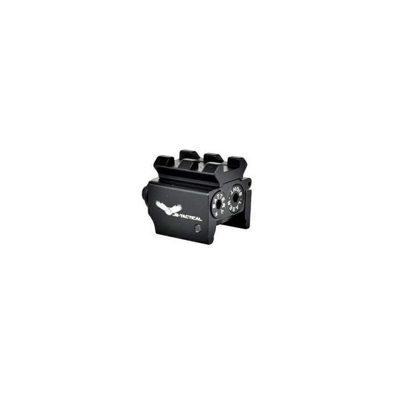 JS-TACTICAL - Laser Rouge Intégré au rail Picatinny - Noir