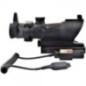 JS-TACTICAL - Viseur Point Rouge ACOG, Lentille 32mm, Laser Intégré - Noir
