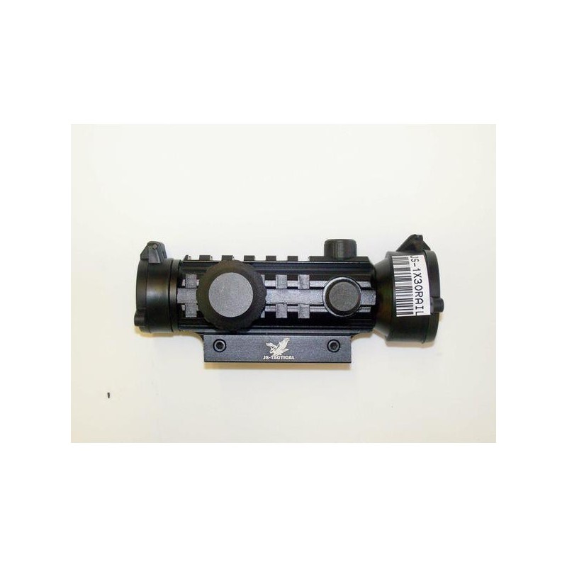JS-TACTICAL - Viseur Poin Rouge Avec Rail Pour Accessoire - Noir