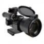 JS-TACTICAL - Viseur Point Rouge, Lentille 38mm, Avec Laser - Noir