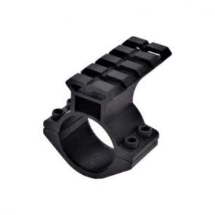Js Tactical - Rail picatinny pour montage sur tube de 30mm - Noir