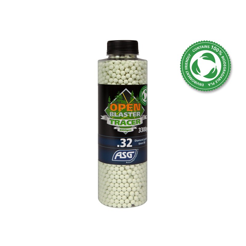 ASG - Billes Biodégradable Traçante Verte Open Blaster 0.32g X 3300 bbs ASG - Billes Biodégradable Traçante Verte Open Blaster 0.32g X 3300 bbs