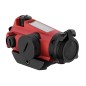 BO MANUFACTURE - Point Rouge OCX-1 Montage Bas Avec Panneau Solaire Bleu